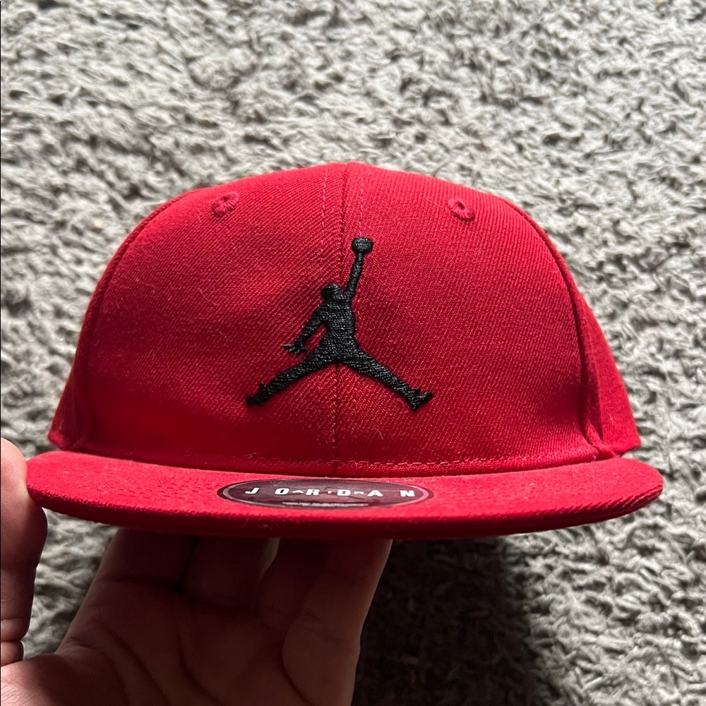 Toddler Jordan Red Snapback Cap Hat